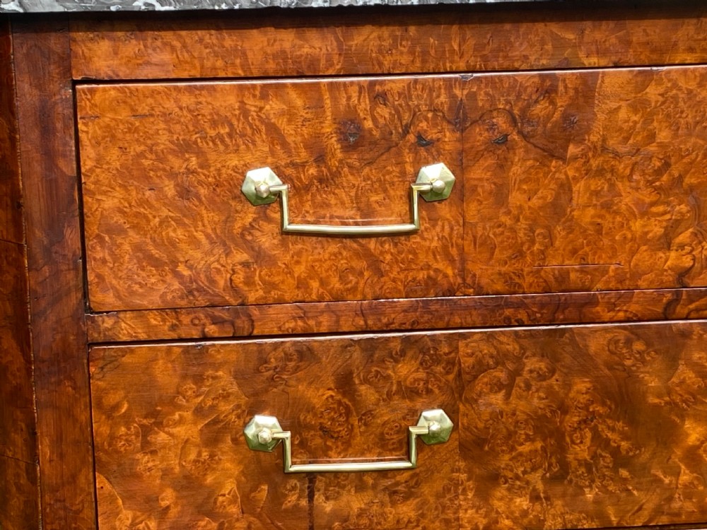 18th Century burr walnut French Commode  View X