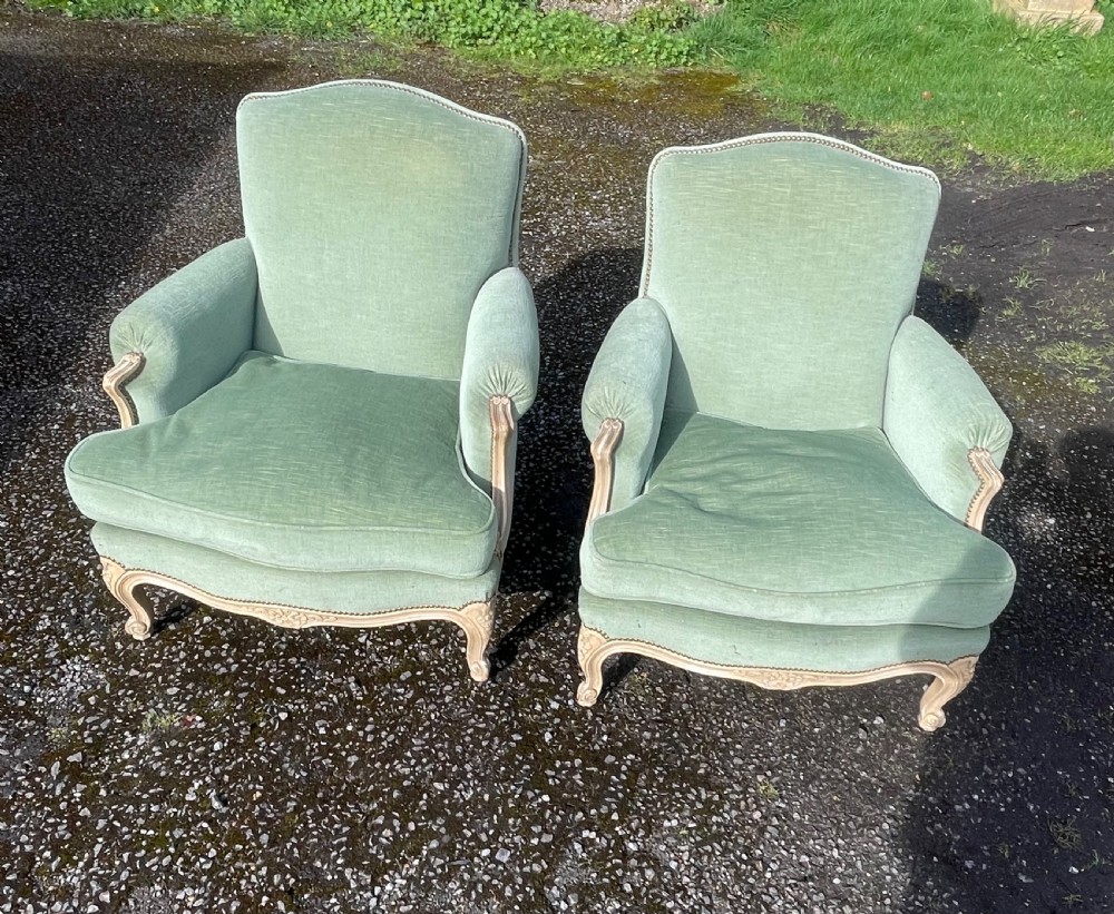 Pair Of Louis XVI Style Armchairs  View II