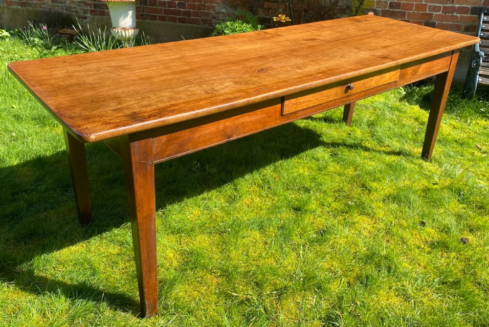 Large two plank cherrywood farmhouse table