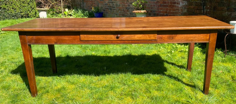 Large two plank cherrywood farmhouse table View III