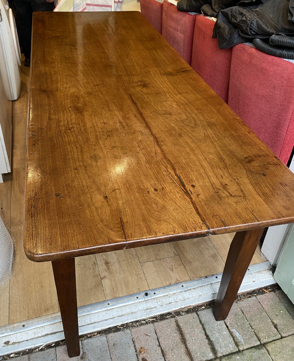 Large two plank cherrywood farmhouse table View IV