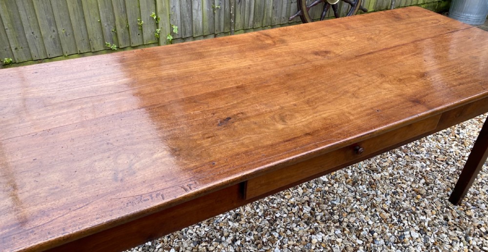 Large two plank cherrywood farmhouse table View V