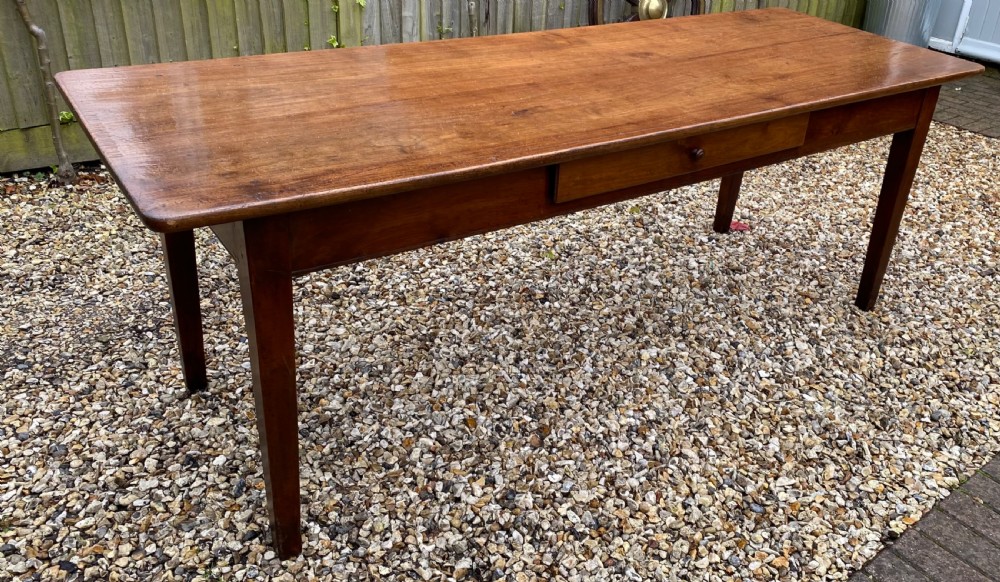 Large two plank cherrywood farmhouse table View VI