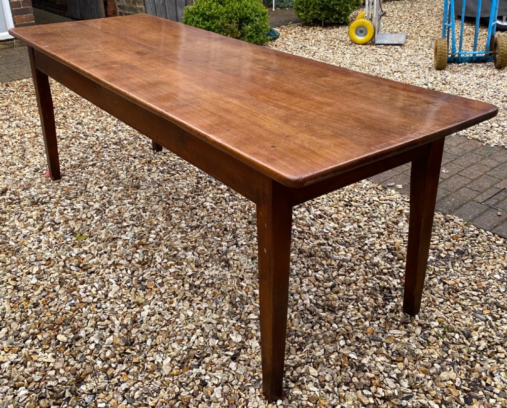 Large two plank cherrywood farmhouse table View VII