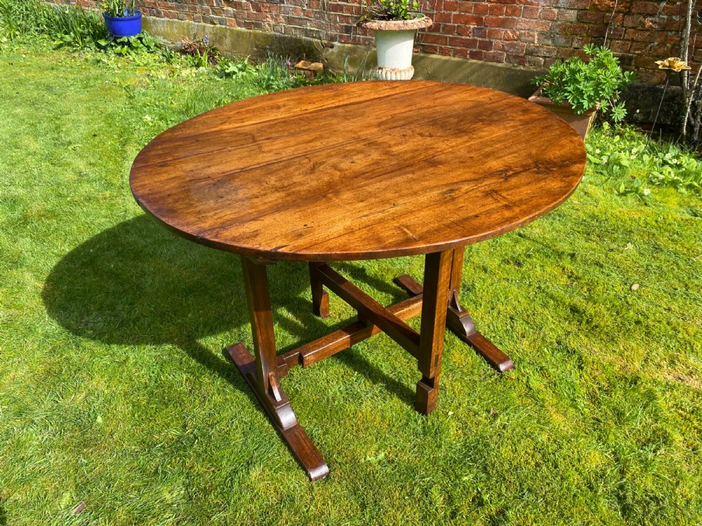 French country Wine tasting table or Vendage table in walnut  View V