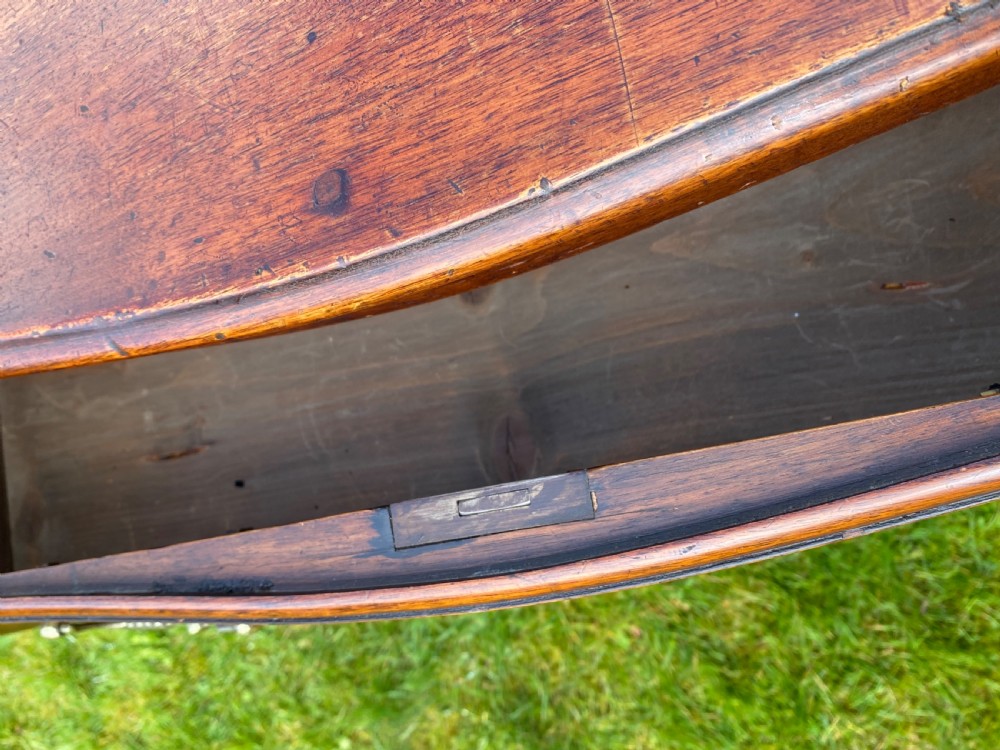 Small walnut serpentine fronted commode  View VII