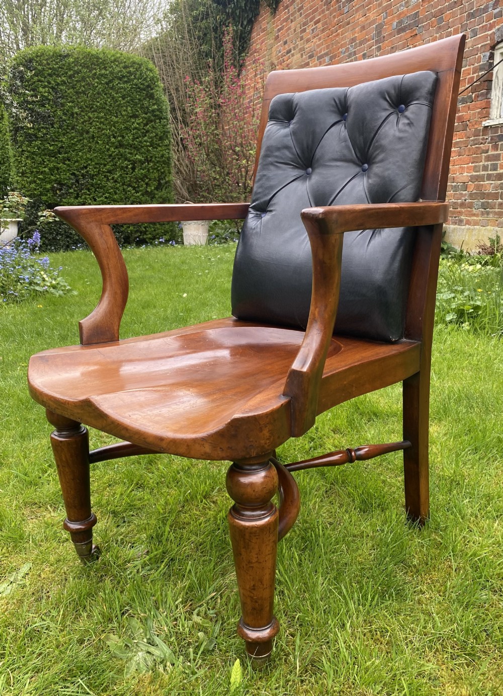 Mahogany library or desk chair  View II