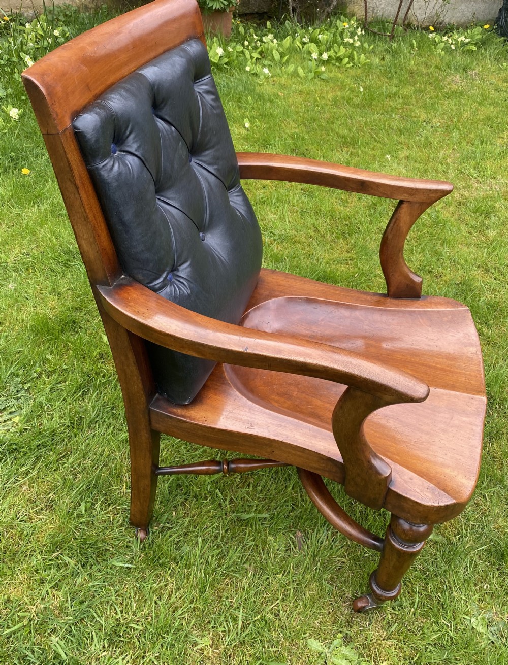 Mahogany library or desk chair  View IV