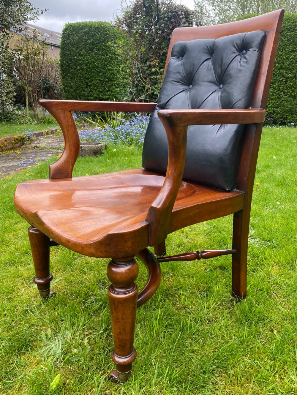 Mahogany library or desk chair  View VI