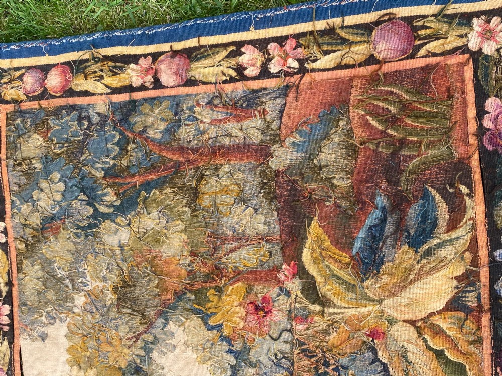 Signed Aubusson 18th Century Tapestry  View V