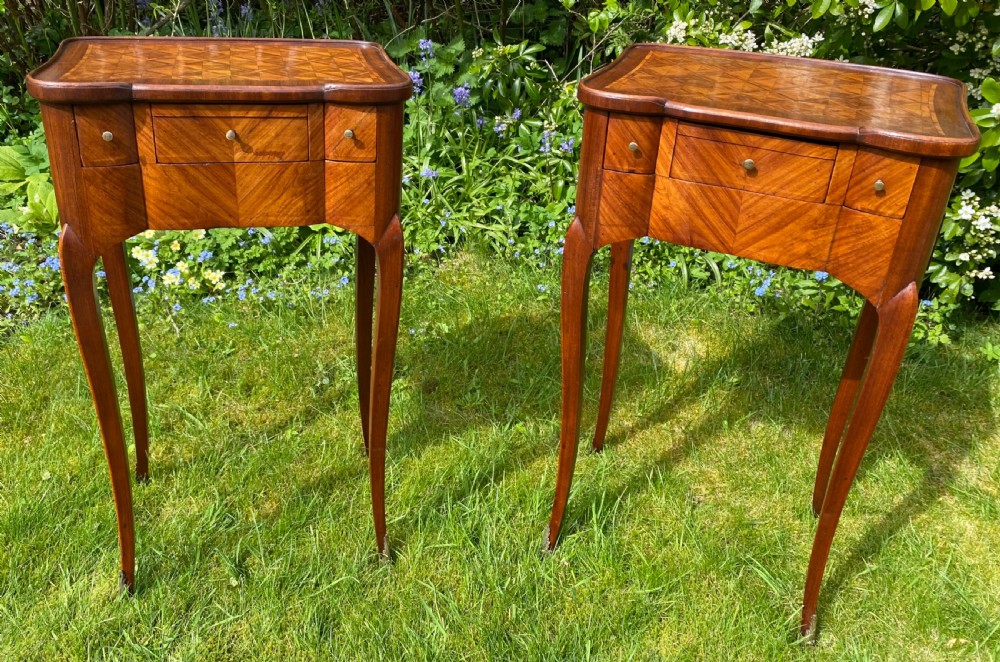 An elegant pair of Kingwood reading tables  View V