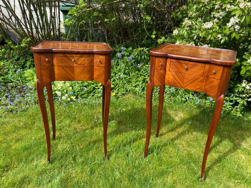 An elegant pair of Kingwood reading tables  View VII
