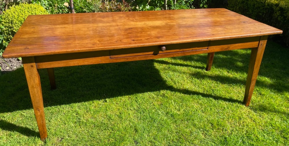 French farmhouse table in cherrywood  View II