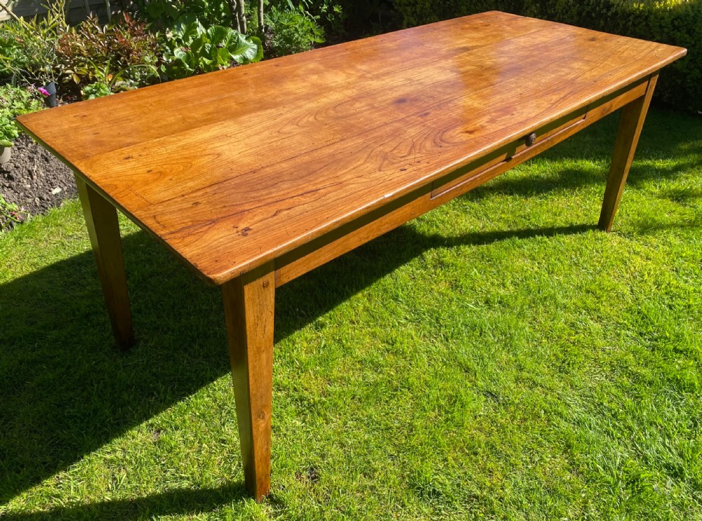 French farmhouse table in cherrywood  View III