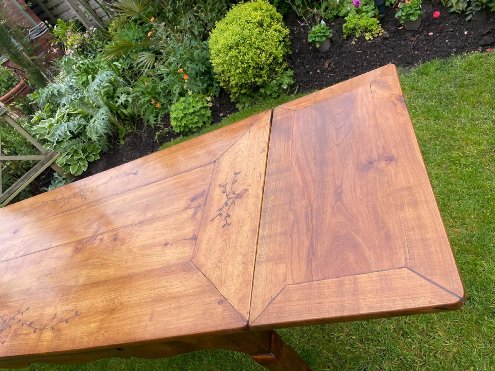 French 19th C  Cherrywood Farm Table  View IV