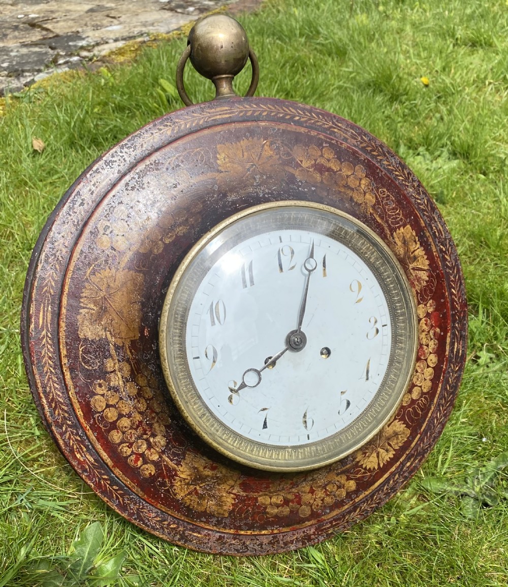 Toleware wall clock 