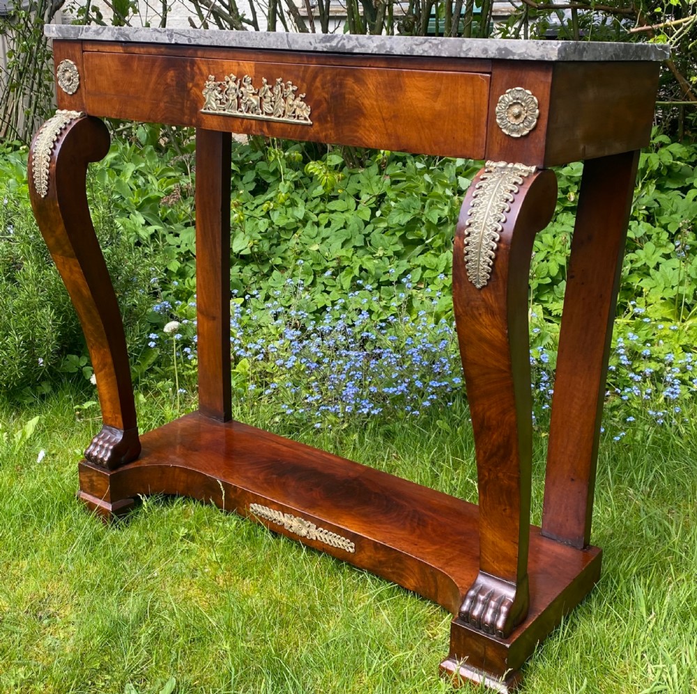 French empire console table