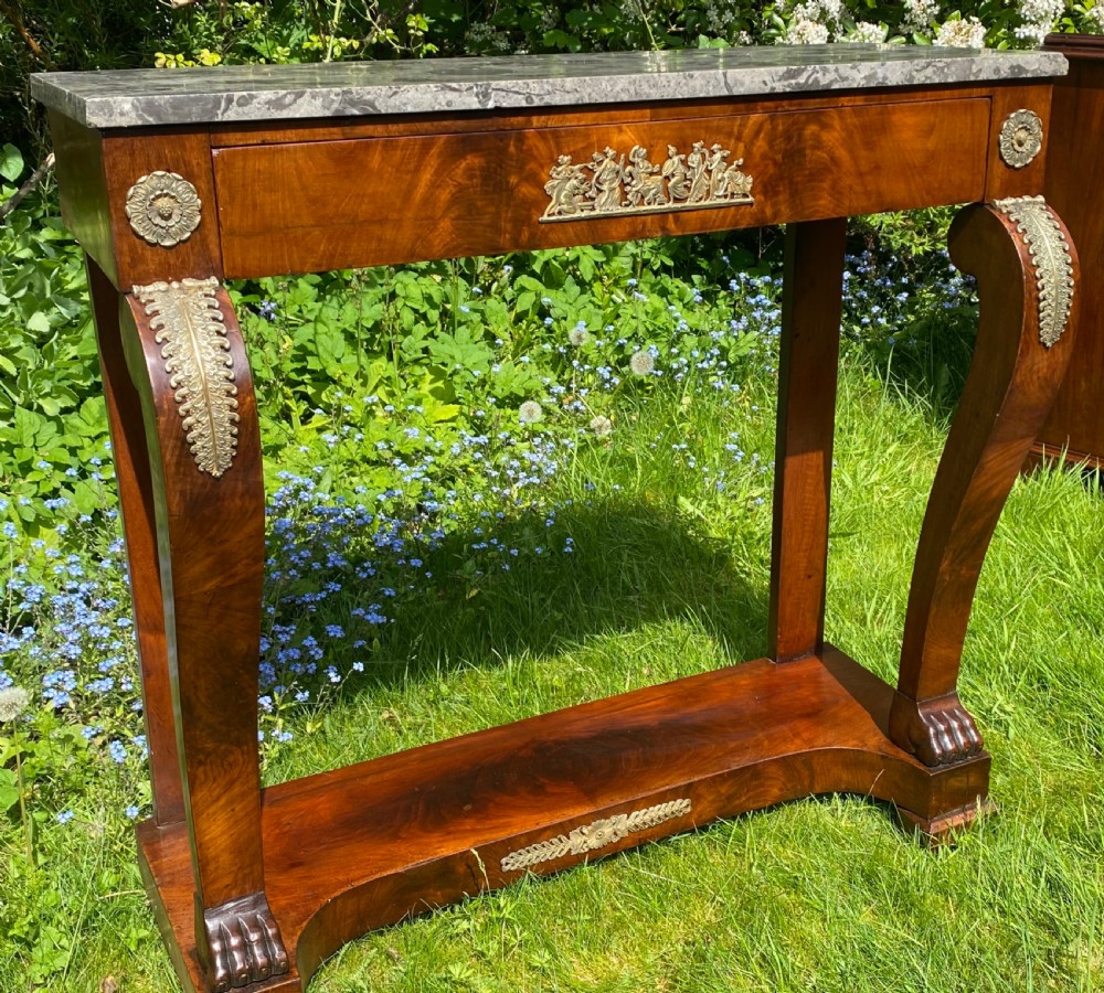 French empire console table View II