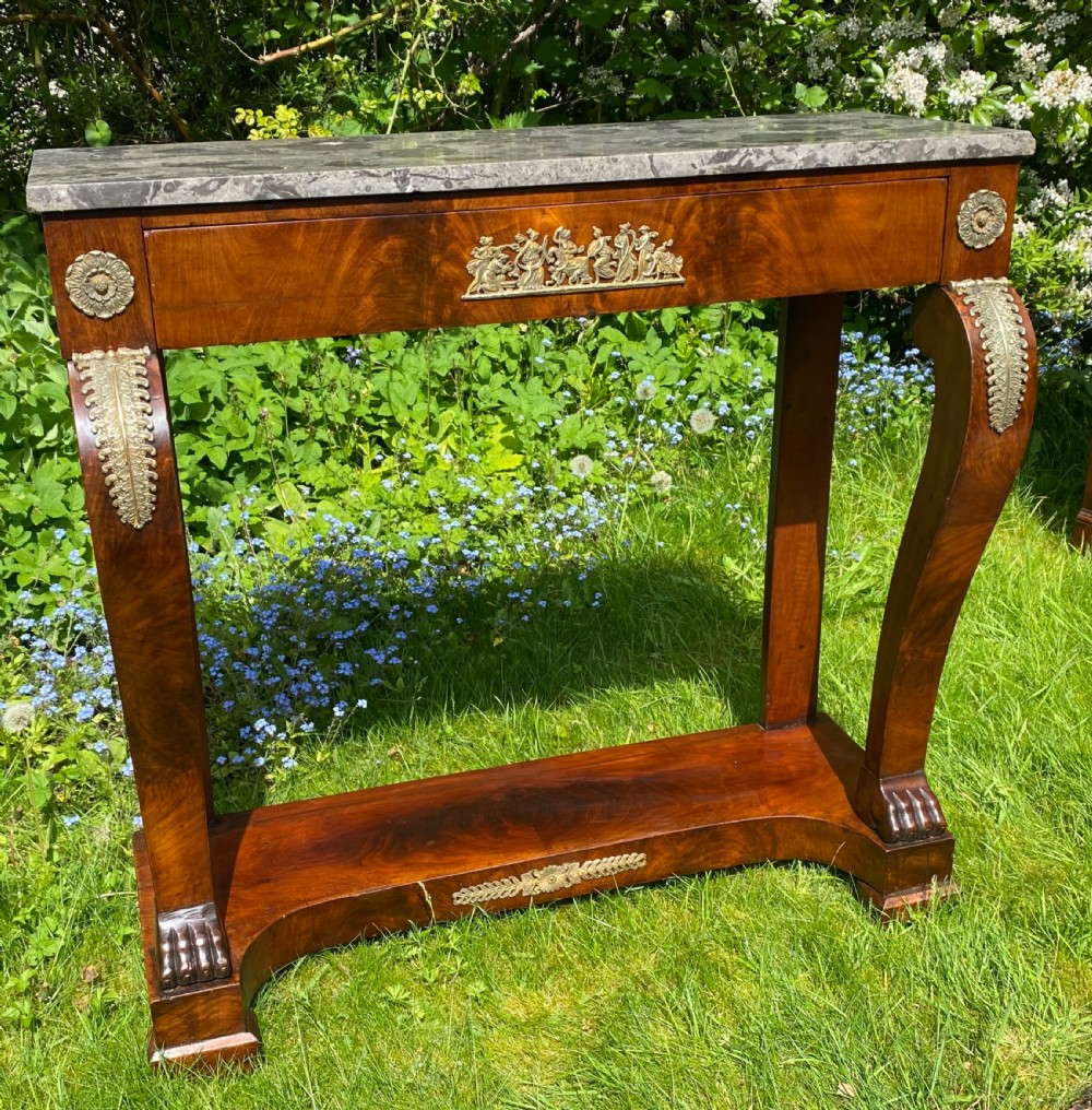 French empire console table View III