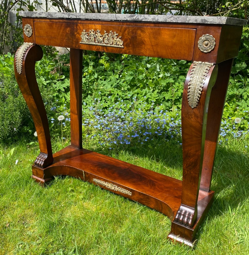 French empire console table View IV