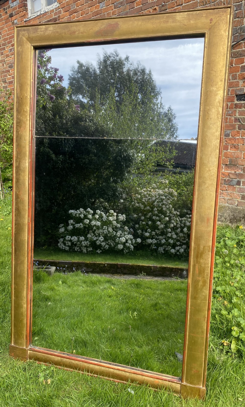 Large giltwood bistro mirror 