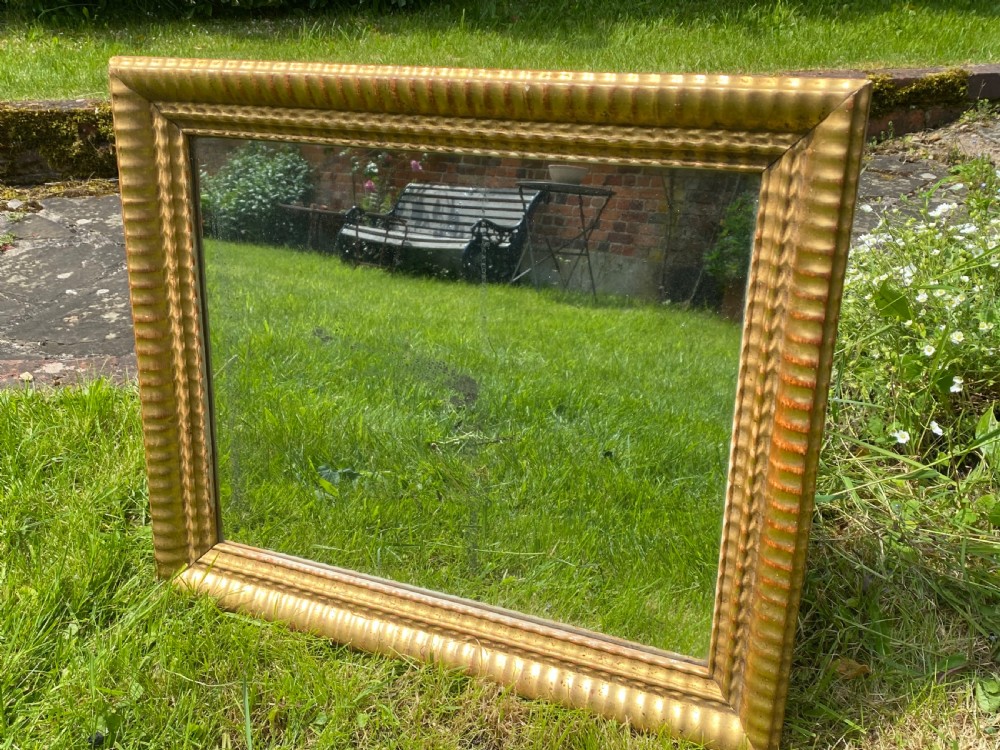 French gilt ripple mirror  View III