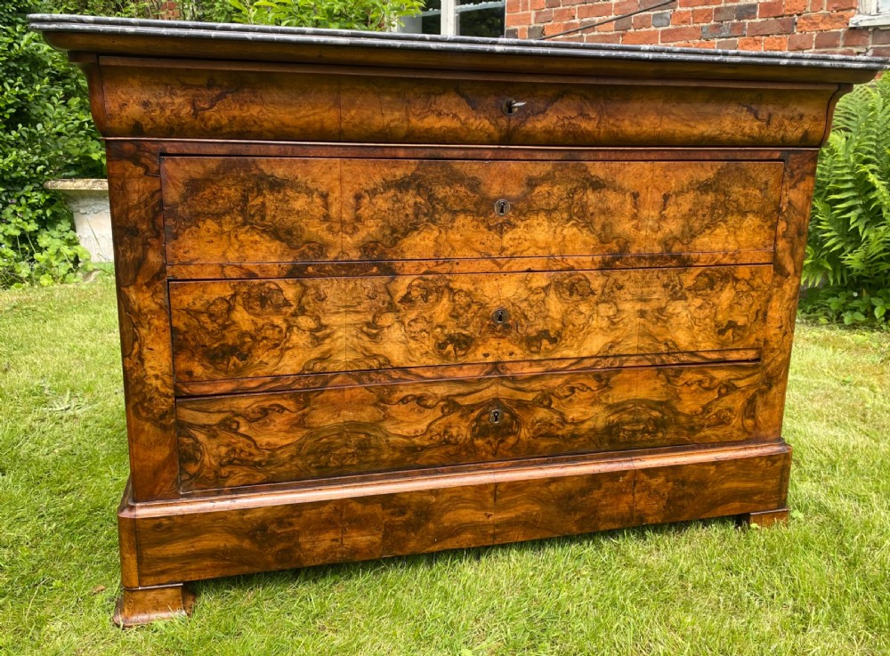 Louis Philippe burr walnut commode 