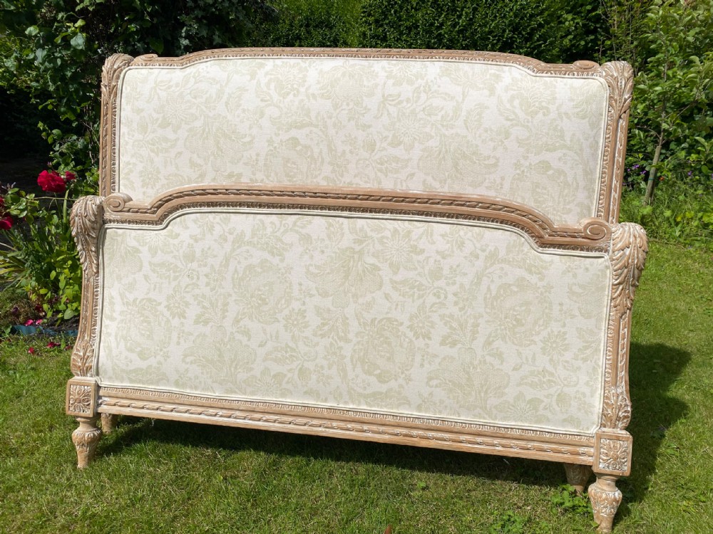 Kingsize carved upholstered bed View III