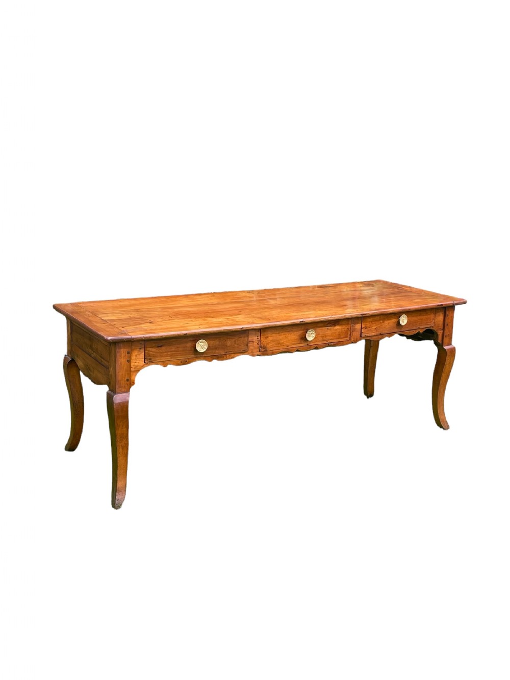 French 19th C Cherrywood Dining or Serving Table 