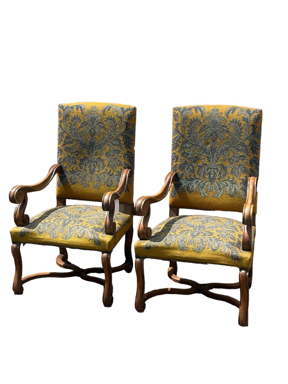 Pair of 19th C French Throne Chairs