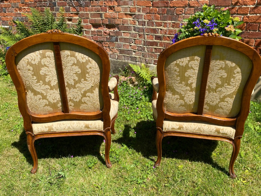 Pair of carved walnut armchairs  View IV
