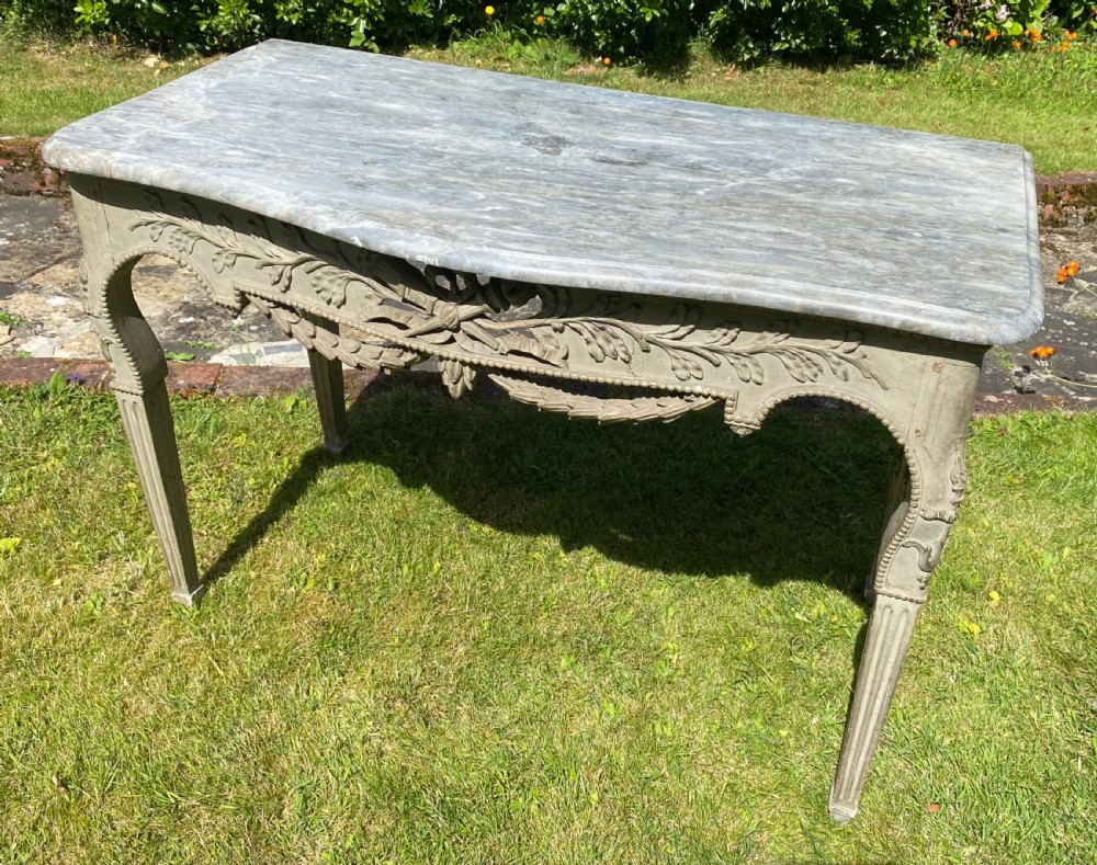 18th Century carved console table View II