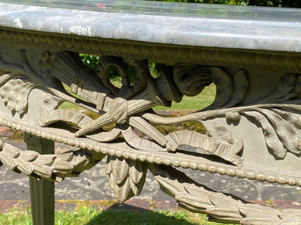 18th Century carved console table View V
