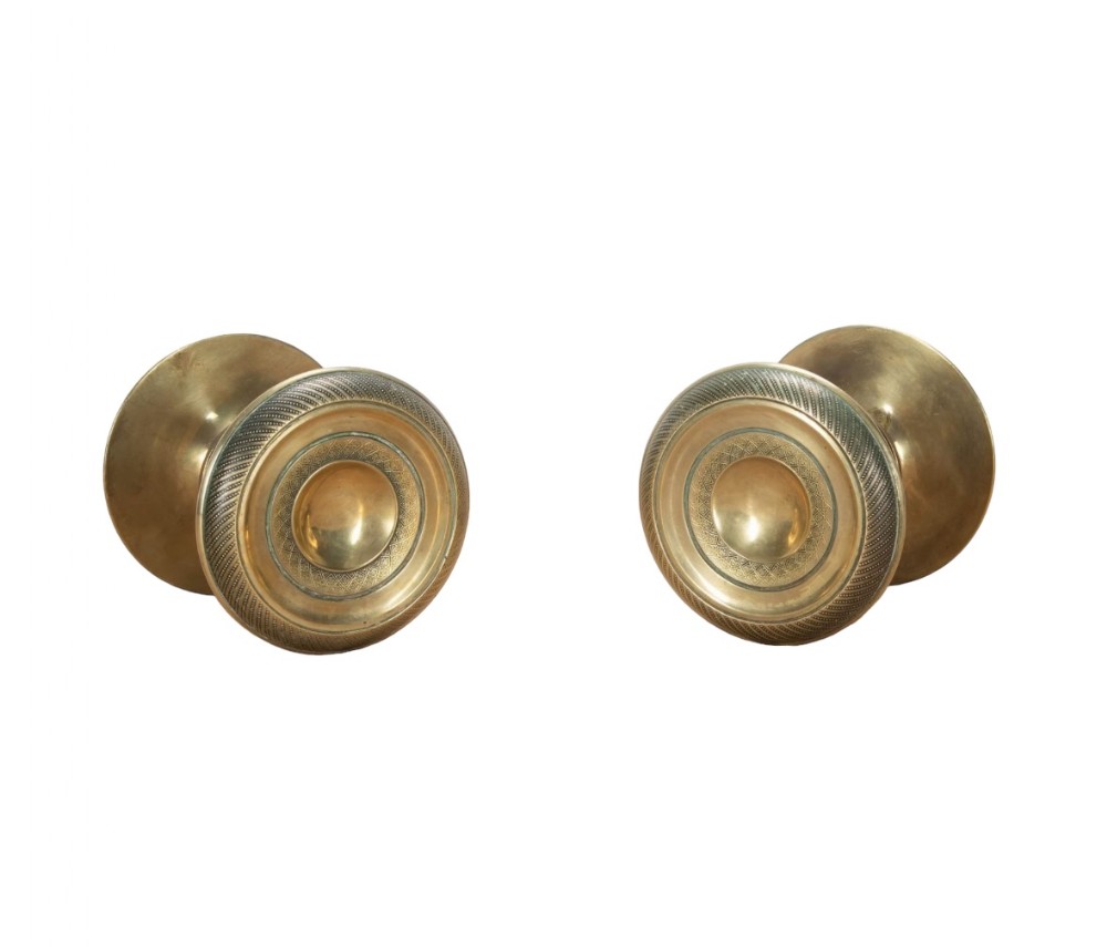 French Brass Chateau Door Handles 