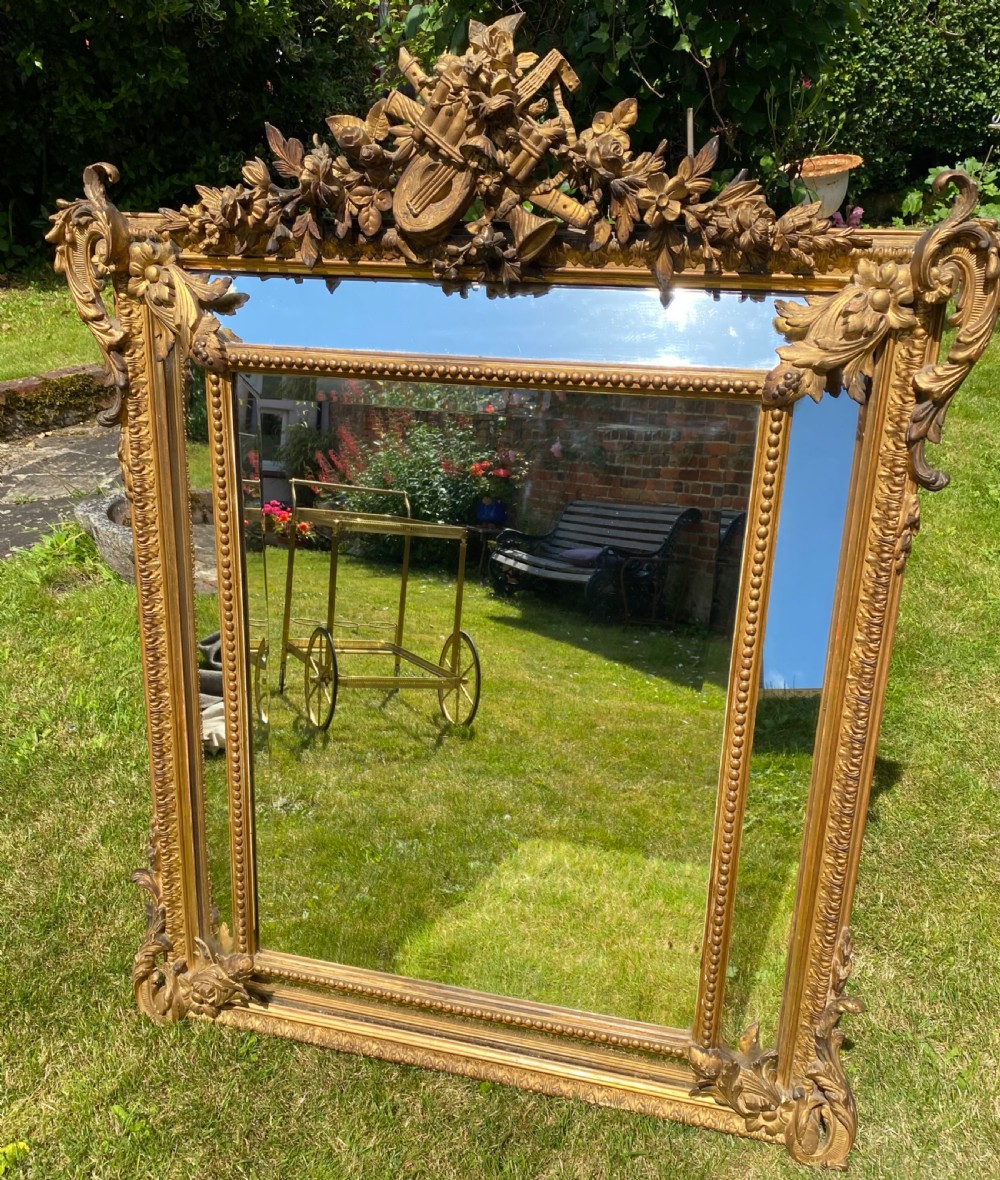 French 19th Century margin mirror  View VI