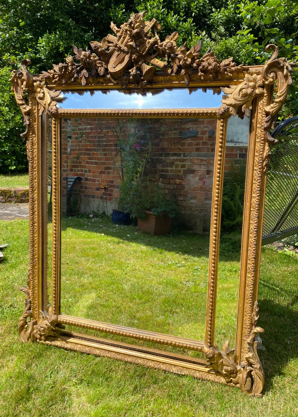 French 19th Century margin mirror  View VIII