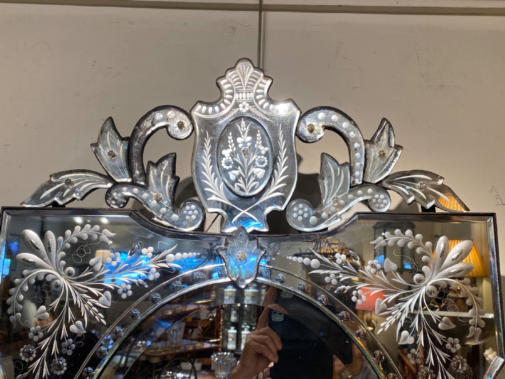 Engraved Venetian mirror View VI