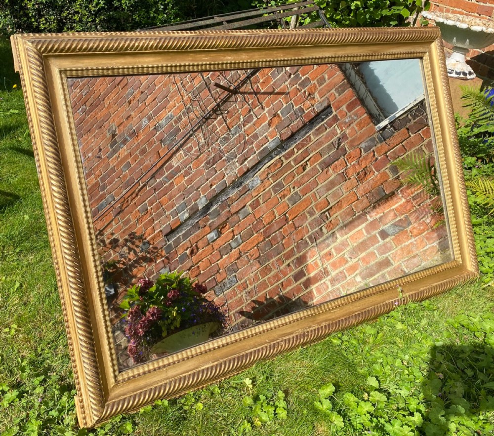 Large rippled gilt Mirror View IV