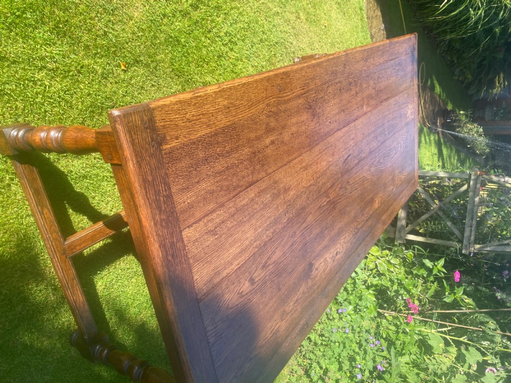 Large oak farmhouse table  View III