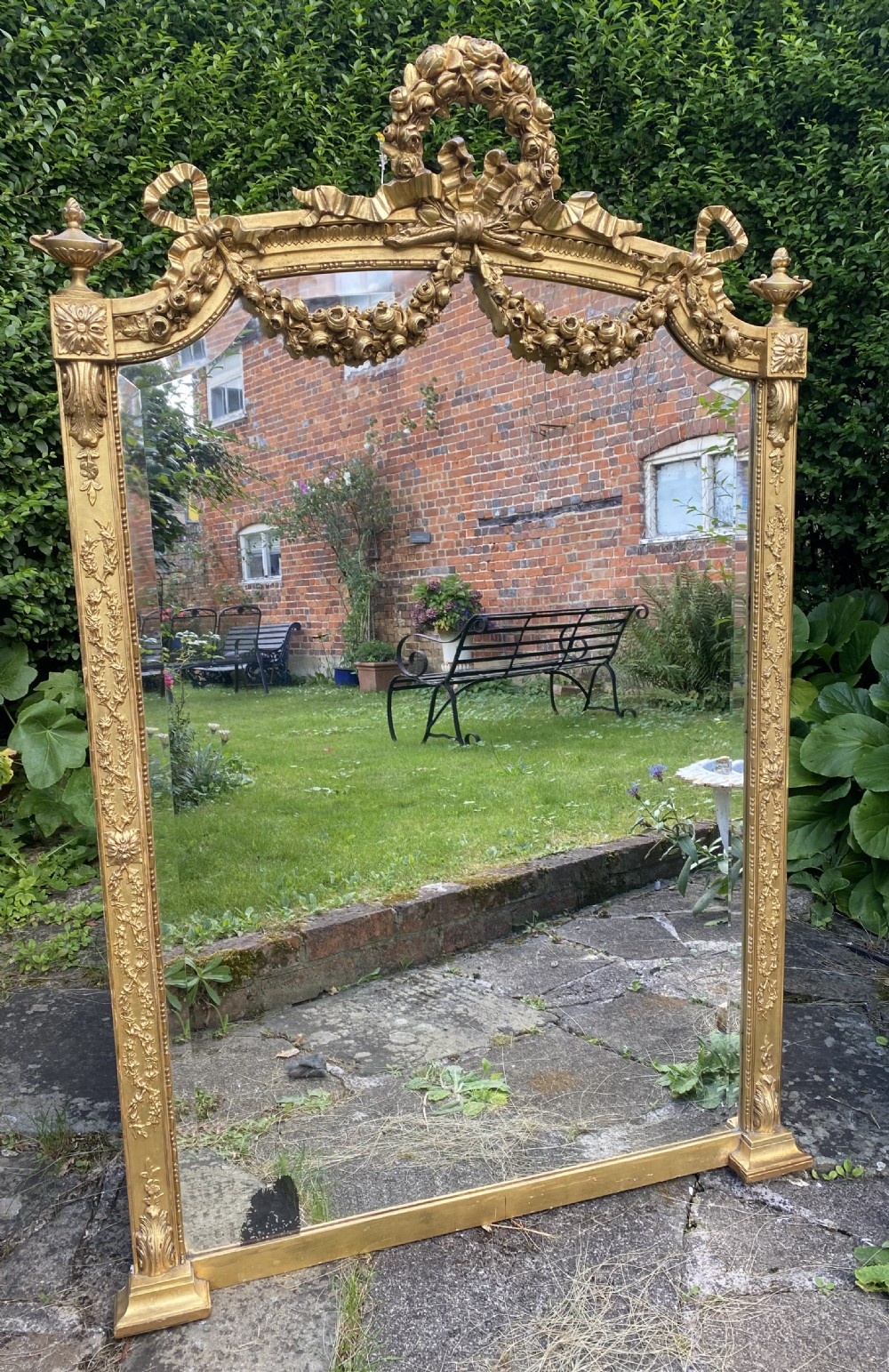 Decorative mirror with swags and garlands View VII