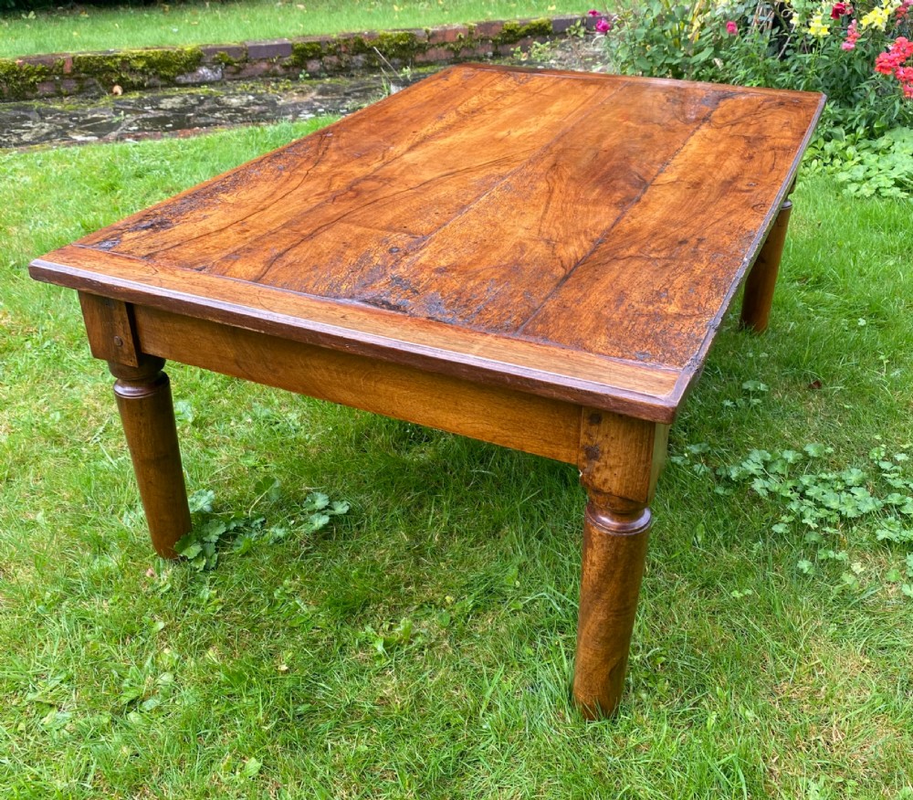Figured walnut coffee table 
