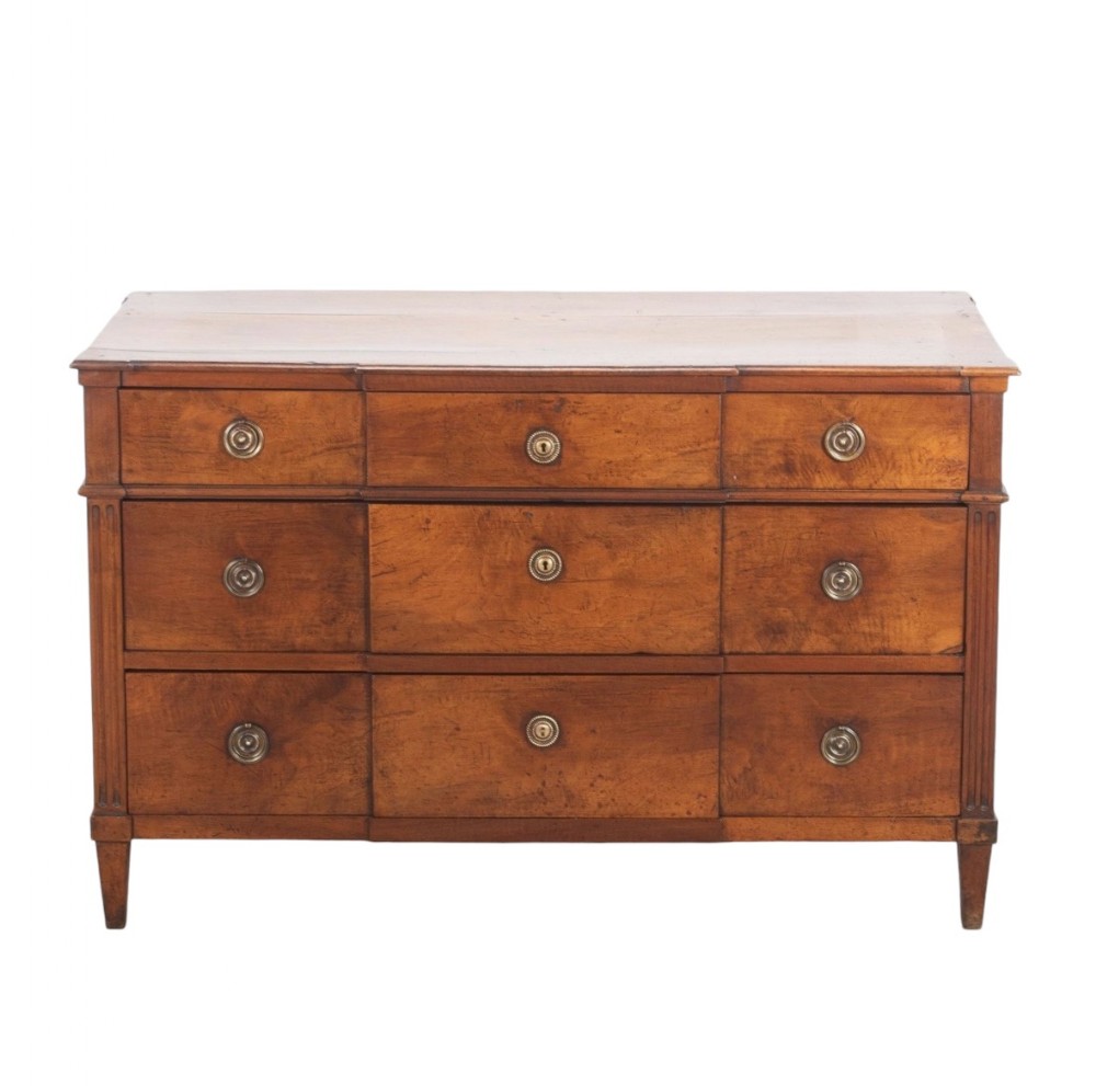  French 18th C Alsace Walnut Commode 