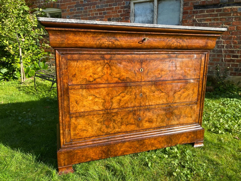 Burr walnut Louis Philippe Commode  View IV