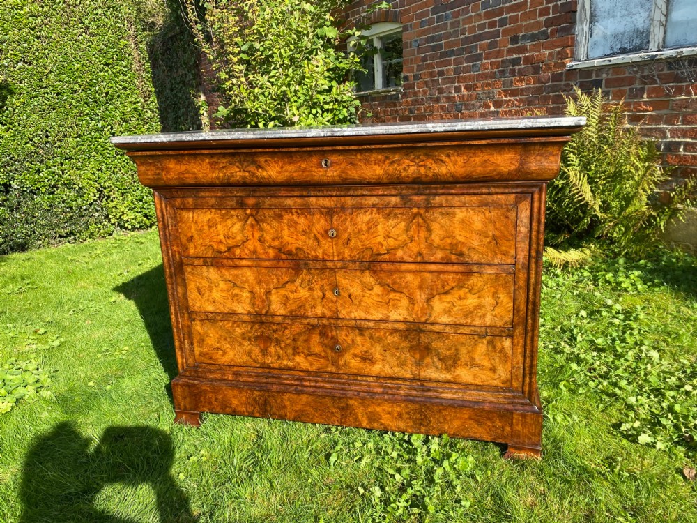 Burr walnut Louis Philippe Commode  View V
