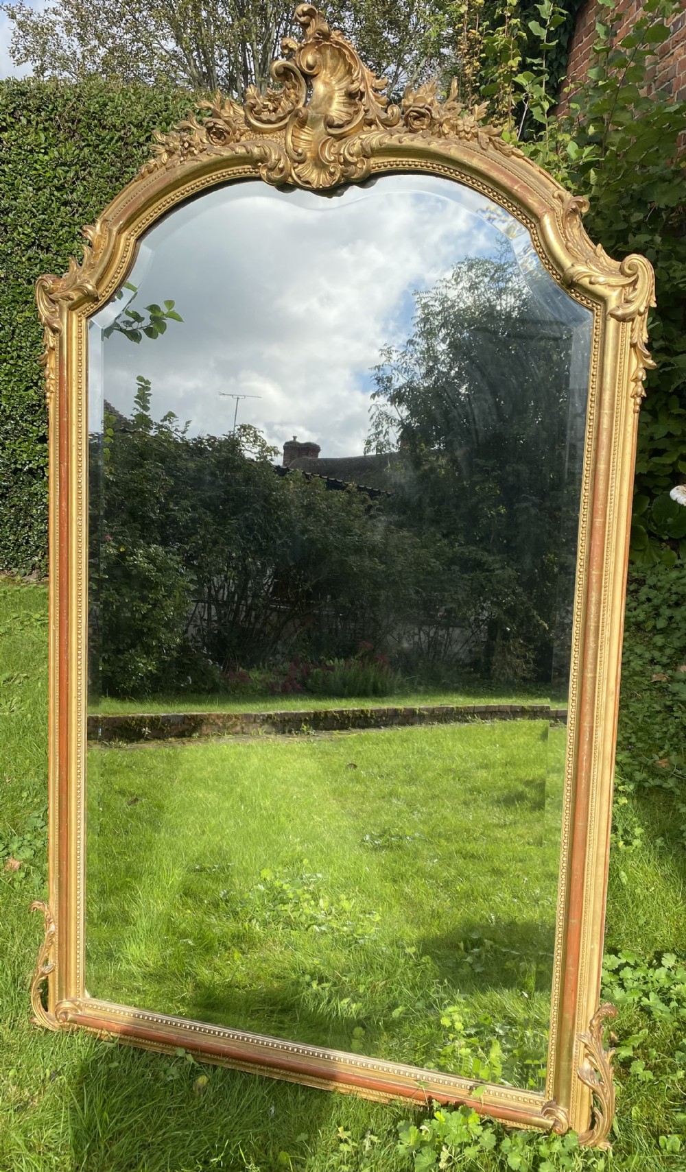 Large French 19th Century gilt mirror