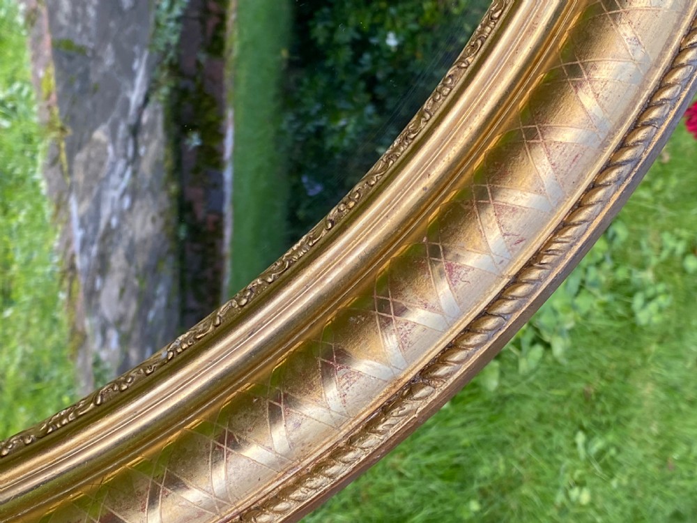 19th Century embossed gilt mirror  View IV