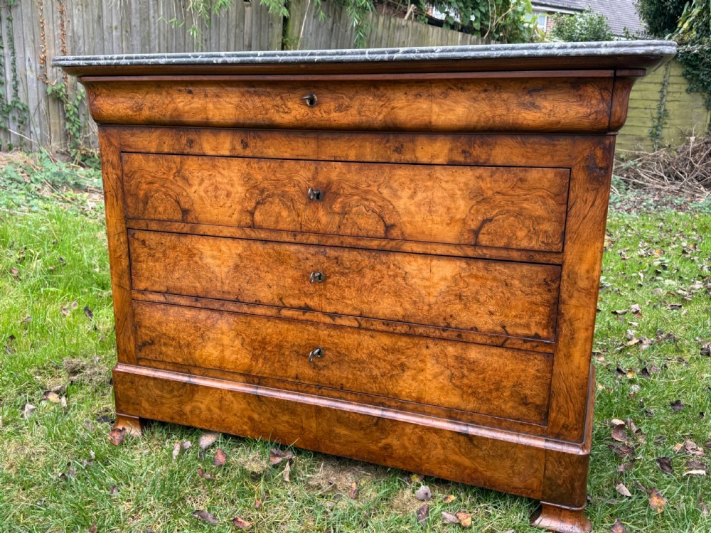 Louis Philippe burr walnut commode 