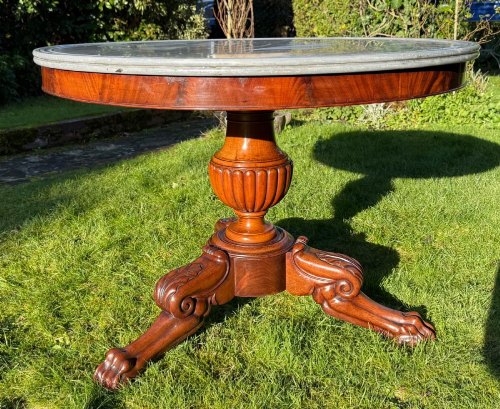 French flame mahogany Gueridon or centre table 