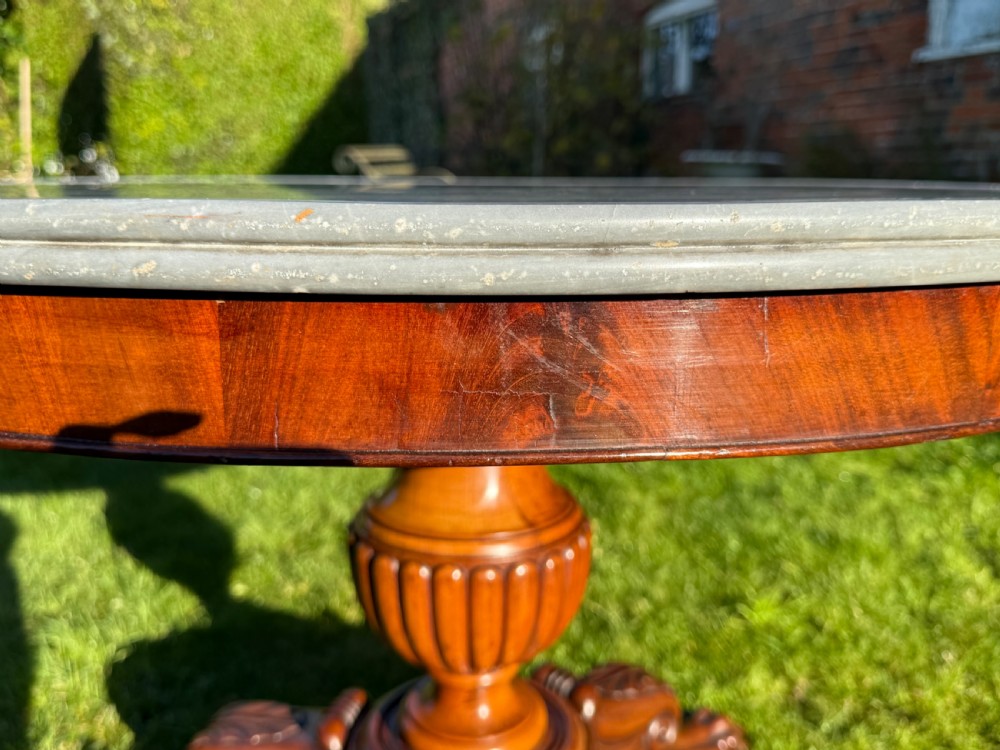 French flame mahogany Gueridon or centre table  View III
