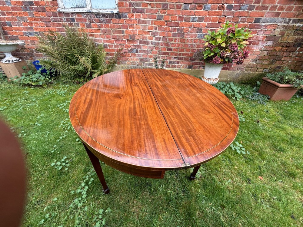 18th Century Demi lune tea table View III